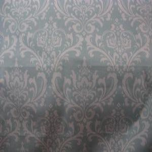54" Drapery/Bedding/Upholstery 100% Cotton Ozbourne Powder Blue and White