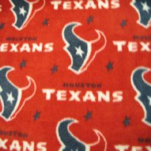 60" Wide NFL Fleece 100% Polyester Houston Texans