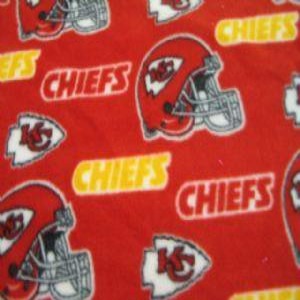 60" Wide NFL Fleece 100% Polyester Kansas City Chiefs