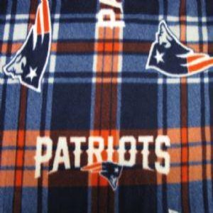 60" Wide NFL Fleece 100% Polyester New England Patriots 6464D