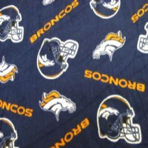 60" Wide NFL Fleece 100% Polyester Denver Broncos 6278D