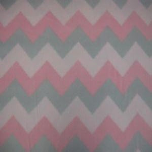 60" Fleece Chevron Pink 100% Polyester 44162-1