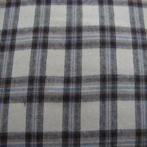 56" Flannel 100% Cotton Yarn Dyed Cream / Brown Plaid OP1191