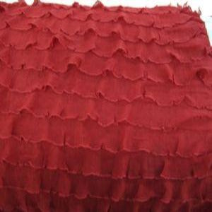 54" Knit Ruffle Stretch Apple Red