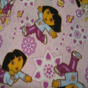 45" Dora Daydreams with Pink Background 100% Cotton