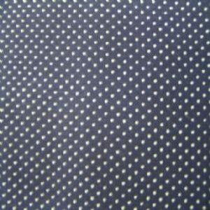 45" Pin Dot 100% Cotton White with Dark Navy Background