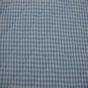 45" Quilted Single Face Gingham Check Blue