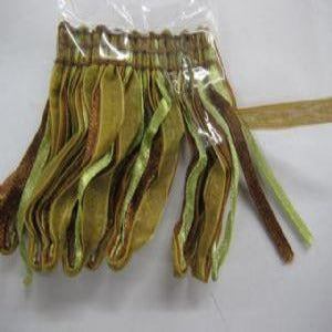 Fringe 2 3/4" Silk Ribbon Loop BF-1402 Color 06/36 Brown, Rust and Lime
