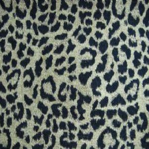 56" Upholstery Chenille Leopard Animal Gold and Black