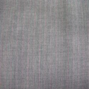 60" Woolen Stretch 93% Wool 7% Spandex Gray with Pink Stripe