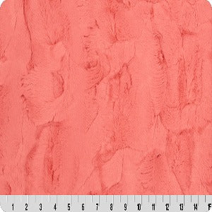 60" Wide Shannon Minky Luxe Cuddle Hide Coral