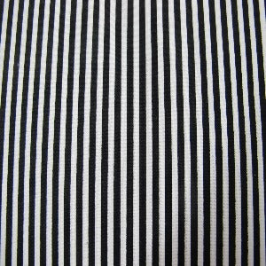 45"  Stripe 1/8" Size 100% Cotton  Black and White C495