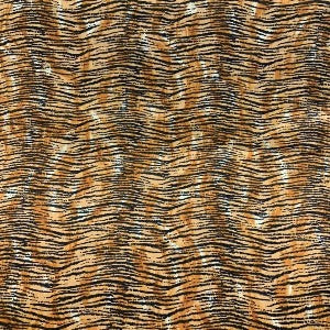 45" Animal Skin 100% Cotton Tiger #03