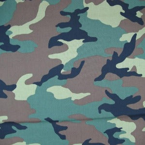 45"  Green Camouflage 100% Cotton #36383/1